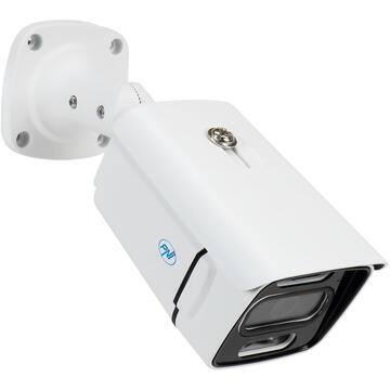 Kit supraveghere video PNI House IPMAX POE 3, NVR cu 4 porturi POE, ONVIF si 4 camere cu IP 3MP, de exterior, Power over Ethernet, detectie chip, detectie miscare, 4 cabluri, alimentator, mouse