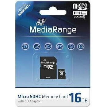 Card memorie MediaRange 16 GB microSD  Class 10)