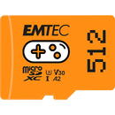 Card memorie EMTEC MicroSD  512GB UHSI U3 V30 A2 Gaming Orange