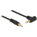 Accesorii Audio Hi-Fi Delock cable Audio 3.5mm male/male angled black 3.0m