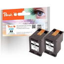 Peach ink double pack black PI300-653 (compatible with HP 302, F6U66A)