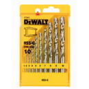 Dewalt HSS-G Metal drill bit - set 10 pieces