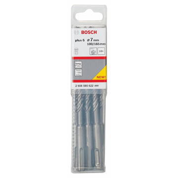 Bosch Hammer drill bit set plus 5 7mm 10 pieces