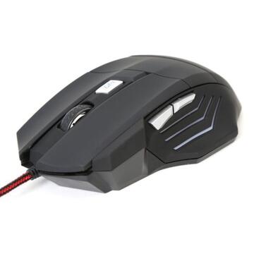 Mouse Omega gaming OM-268, USB, negru, 3200 dpi