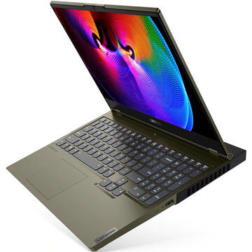 Notebook Lenovo Laptop Gaming 15.6'' Legion C7 15IMH05, FHD IPS 144Hz, Procesor Intel® Core™ i7-10750H (12M Cache, up to 5.00 GHz), 32GB DDR4, 1TB SSD, GeForce RTX 2070 SUPER 8GB, Free DOS, Dark Moss