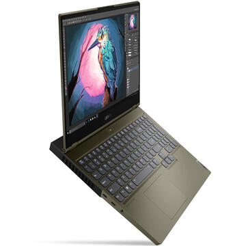 Notebook Lenovo Laptop Gaming 15.6'' Legion C7 15IMH05, FHD IPS 144Hz, Procesor Intel® Core™ i7-10750H (12M Cache, up to 5.00 GHz), 32GB DDR4, 1TB SSD, GeForce RTX 2070 SUPER 8GB, Free DOS, Dark Moss