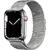 Smartwatch Apple Watch Series 7 GPS + Cellular 45mm Silver Stainless with Silver Milanese Loop Band - Silver