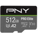 Card memorie PNY MicroSDXC Elite 512GB P-SDUX512U3100PRO-GE