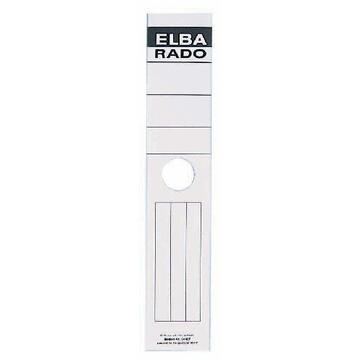 Accesorii birotica Etichete albe autoadezive pentru biblioraft suspendabil 59 x 290 mm, 10/set, ELBA