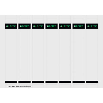 Accesorii birotica Etichete LEITZ printabile pentru biblioraft, carton, 52 mm, 175 buc/set, alb