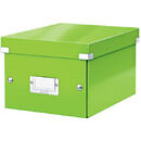 Cutie depozitare LEITZ WOW Click & Store, carton laminat, mica, verde