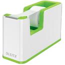 Accesorii birotica Dispenser banda adeziva LEITZ WOW, PS, banda inclusa, culori duale, alb-verde