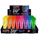 Articole pentru scoala Display machiaj, 40 tub x 10ml/display, ALPINO Make-Up UV - 8 culori ultraviolete