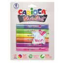 Articole pentru scoala Vopsea pentru textile, rezistanta la spalare, 6 culori/blister, CARIOCA Fabric Paint - Neon