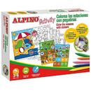 Articole pentru scoala Cutie cu articole creative pentru copii, ALPINO Activity Stickers - Season of the year