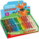 Articole pentru scoala Display plastilina standard, 24 x 50gr./display, ALPINO - 12 culori asortate