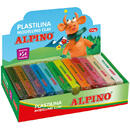 Articole pentru scoala Display plastilina standard, 12 x 150gr./display, ALPINO - 12 culori asortate