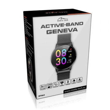 Smartwatch Media-Tech Active-band Geneva MT863  1.3" Negru