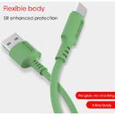 USB CABLE MICRO 3A SOMOSTEL GREEN 3100mAh QUICK CHARGER 1.2M POWERLINE SMS-BP06 MACARON - 10000+ BENDING STRENGTH