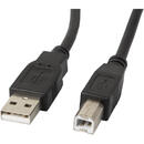 Lanberg CA-USBA-10CC-0010-BK USB cable 1 m USB 2.0 USB B Black