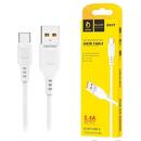 CABLE DENMEN D01T USB TYPE-C 1 METER WHITE 2.4A