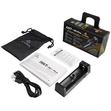 Fast charger for cylindrical Li-ion batteries 18650 Xtar ANT MC1 Plus