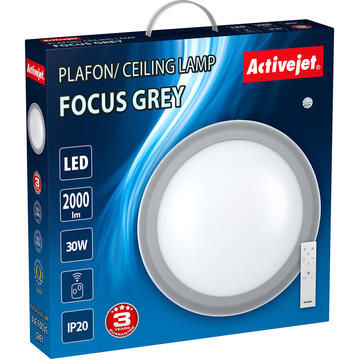 Activejet plafond LED AJE-FOCUS Grey + remote control