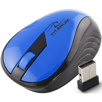 Mouse TITANUM TM114B USB Optic Albastru/Negru