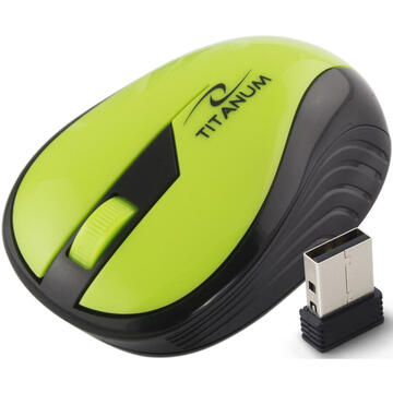 Mouse TITANUM TM114G USB Optic Verde/Negru