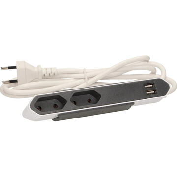 Prelungitor Orno Przedłużacz PowerBar USB z przewodem 1,5m