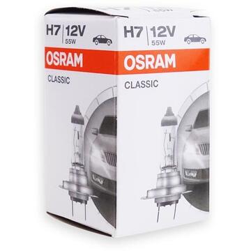 Bec cu halogen Osram clasic h7 12v 55w px26d