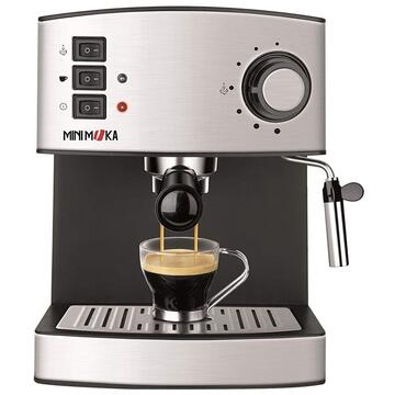 Espressor Mini Moka Espressor cafea Minimoka CM 1821, 850W,15 bar, INOX