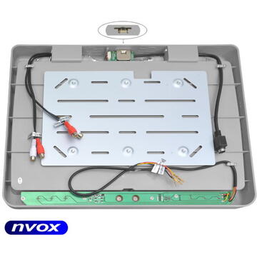 Monitor podwieszany podsufitowy LCD 20cali cali LED IR FM USB SD... (NVOX RF2090U GR)