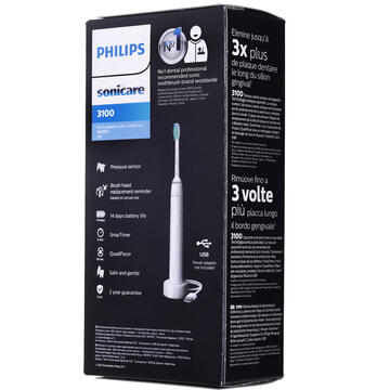 Philips 3100 series HX3671/13 Sonic technology Sonic electric toothbrush