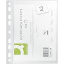 Folie protectie pentru documente A5, 50 microni, 50folii/set, Q-Connect - transparenta