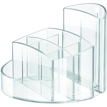 Accesorii birotica Suport pentru articole de birou, HAN Rondo - transparent cristal