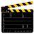 Clacheta Black-Yellow2 clapperboard din plexiglas pentru studio de filmare