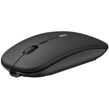 Mouse inphic Bluetooth, Reincarcabil, Tri-Mode BT 5.0 / 4.0 + 2.4G), 1600DPI, Negru