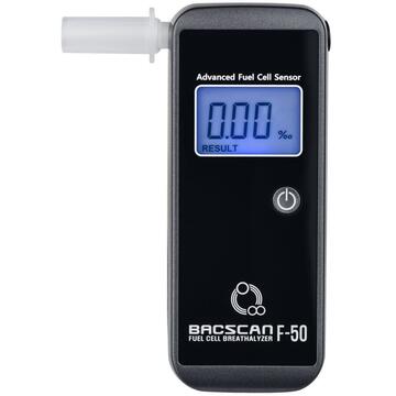 Testere alcoolemie BACSCAN F-50 alcohol tester 0 - 4% Black