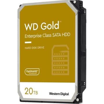 Hard disk Western Digital Gold 20TB HDD 7200rpm 6Gb/s SATA 512MB cache 3.5inch Enterprise Bulk