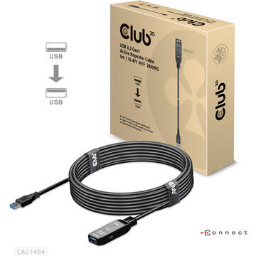 Club 3D CLUB3D USB 3.2 Gen1 Active Repeater Cable 5m/ 16.4 ft M/F 28AWG