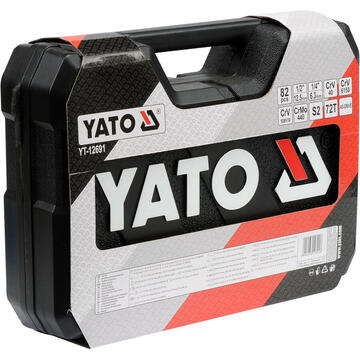 Wrench set YATO 82pcs 1/2"/1/4" 12691