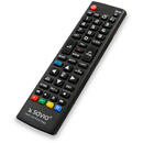 Telecomanda SAVIO Universala pentru  LG TV RC-05, Infrarosu, Wireless, Negru