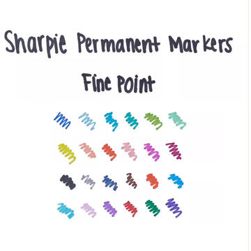 Sharpie Fine Point permanent marker Fine tip Red