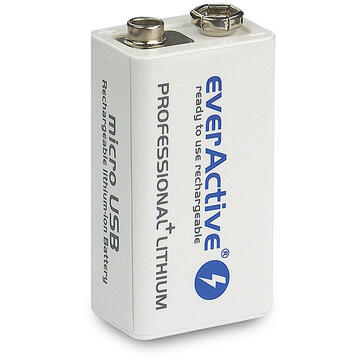 Rechargeable battery everActive 6F22/9V Li-ion 550 mAh