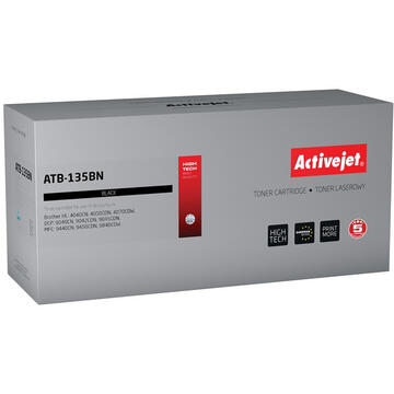 Activejet AT135BN toner for Brother printer; Brother TN-130BK/TN-135BK replacement; Supreme; 5000 pages; black