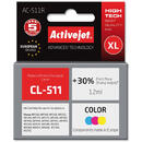 Activejet AC-511R ink for Canon printer; Canon CL-511 replacement; Premium; 12 ml; color