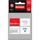 Activejet ACC-581CNX ink for Canon printer; Canon CLI-581C XL replacement; Supreme; 11.70 ml; cyan