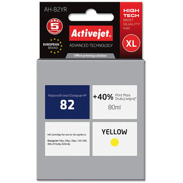 Activejet ink for Hewlett Packard No.82 C4913A