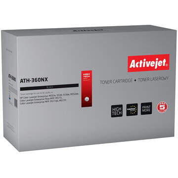 Activejet ATH-360NX toner for HP printer; HP 508X CF360X replacement; Supreme; 12500 pages; black